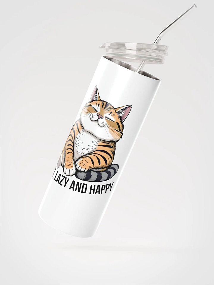 fat, lazy and happy stainless steel cup product image (2)