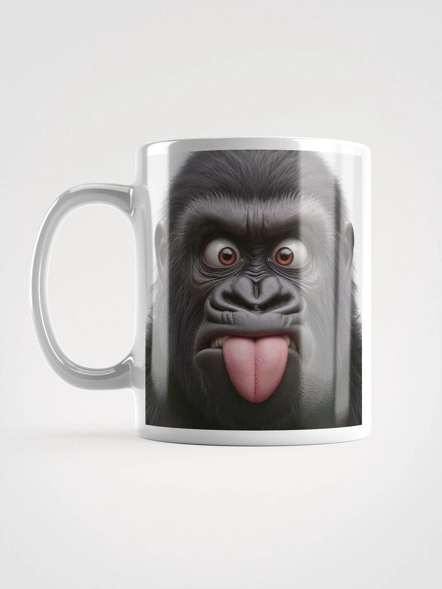 Rude Gorilla #Humorous Mug - White product image (6)