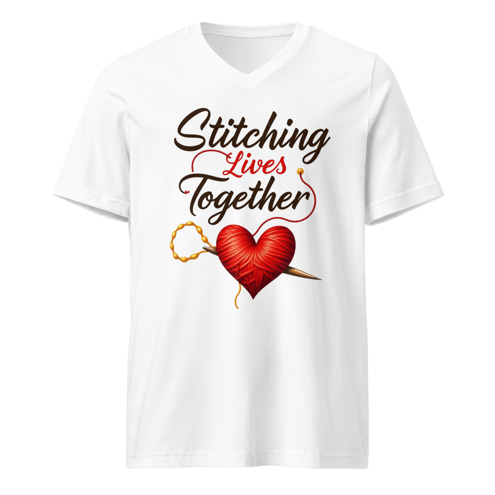 Heartfelt Stitches V-Neck Tee product image (1)