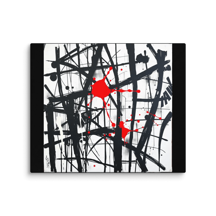 Crimson Disruption Wallart - Canvas Wallart - Gothic wallart product image (2)
