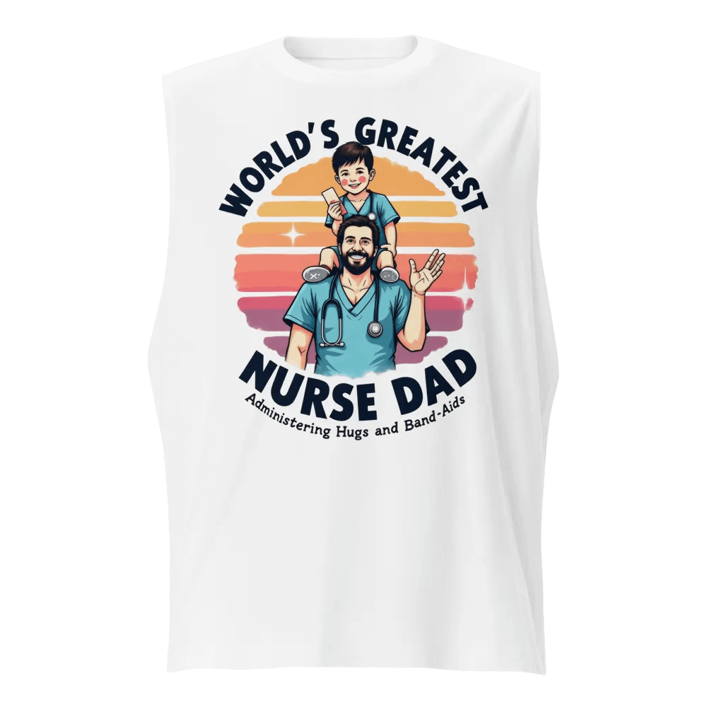 World's Greatest Nurse Dad Muscle Tank product image (1)