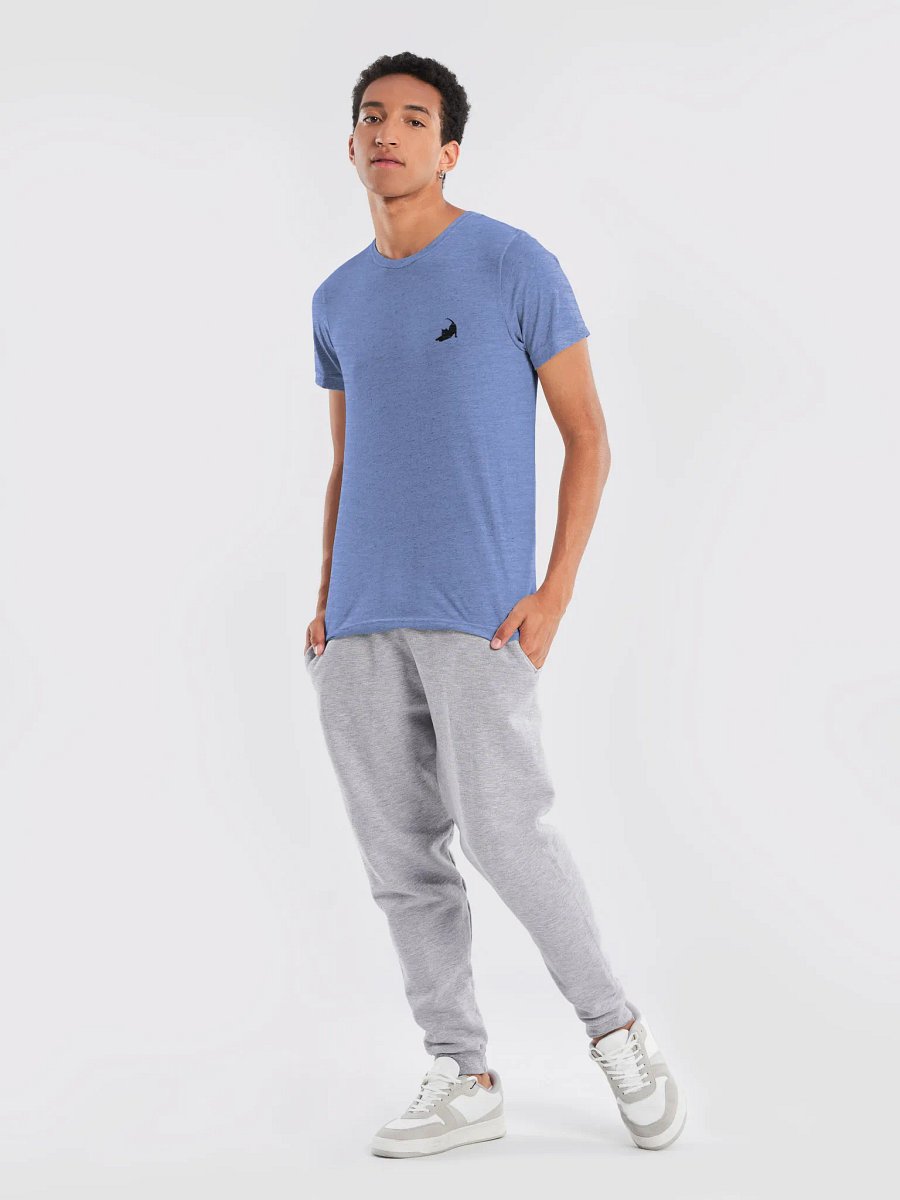 Stretching Black Cat Tri-Blend T-Shirt product image (8)