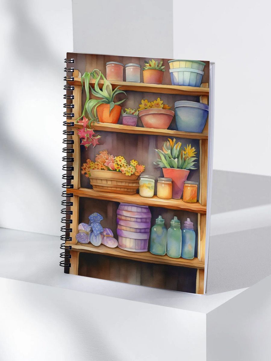 Rustic Wooden shelf Pantry Notebook product image (4)