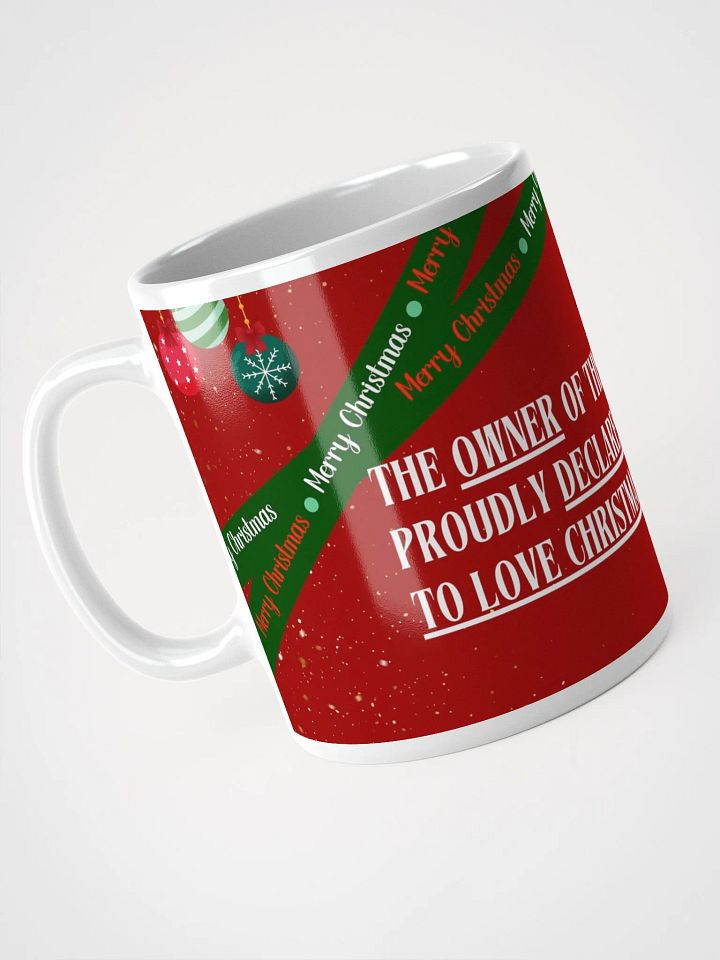 "Christmas Cheer Mug – Proud to Love Christmas!" product image (2)