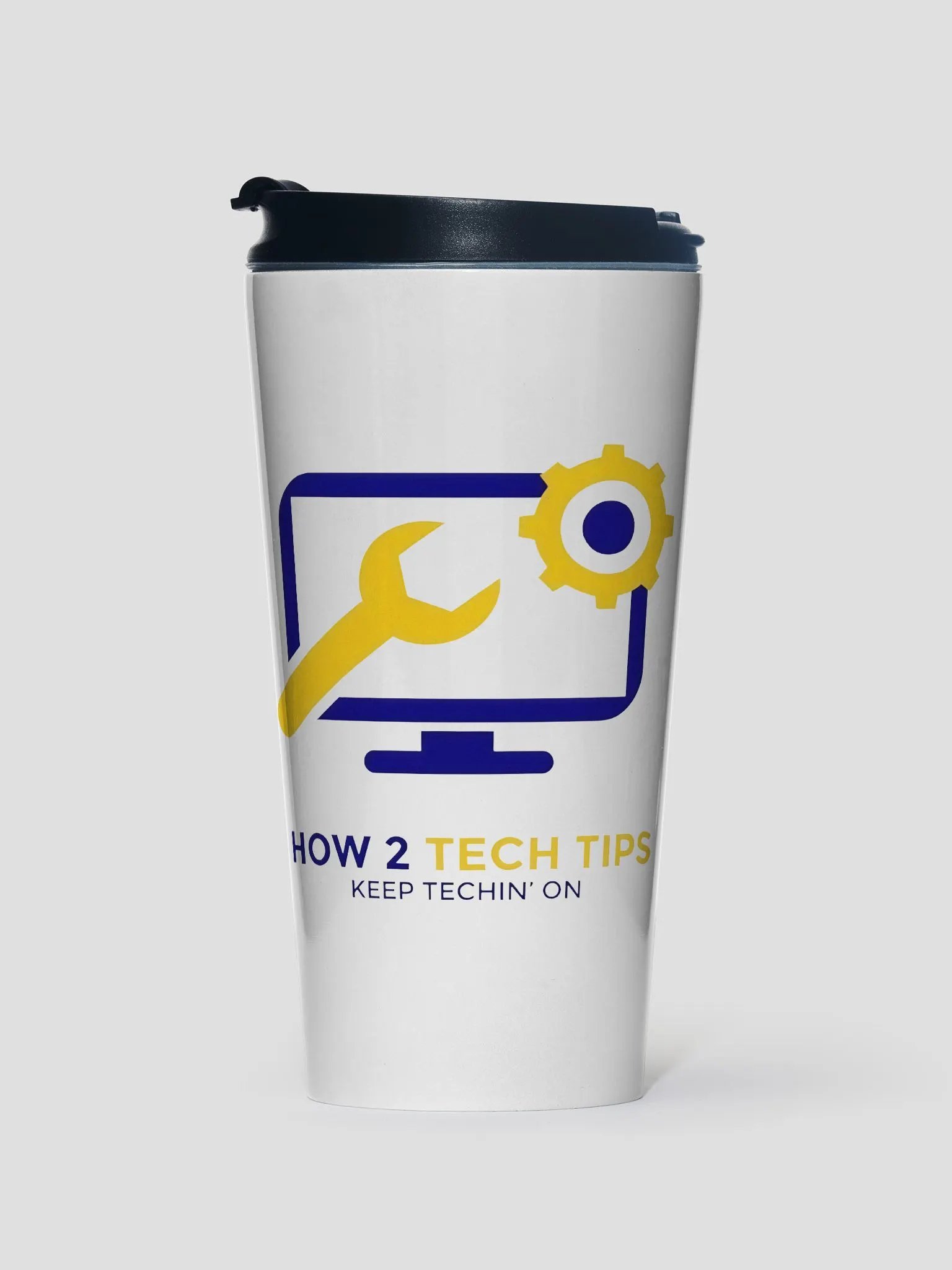How2TechTips Stainless Steel Travel Mug product image (1)