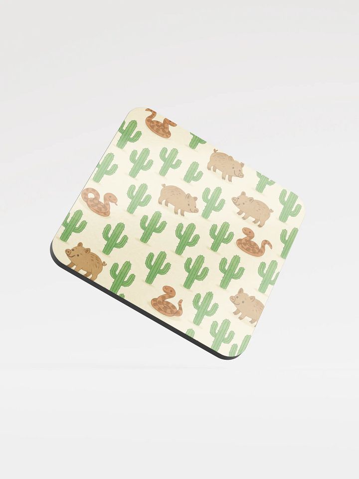 Tucson, Arizona Javelina and Snake Friends Cork Coaster product image (1)