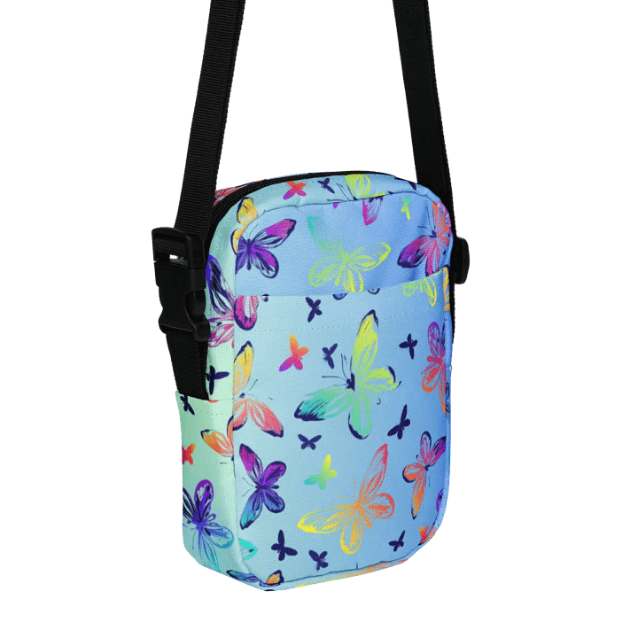 Butterfly powder blue Crossbody Bag for nature enthusiasts product image (1)