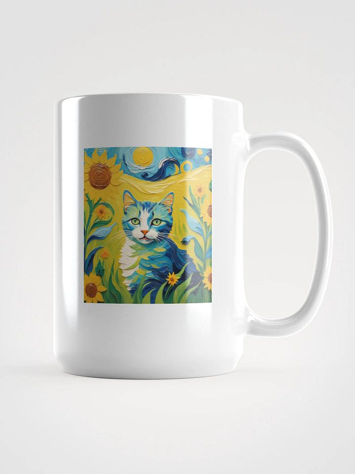 Van Gogh Cat Mug product image (1)