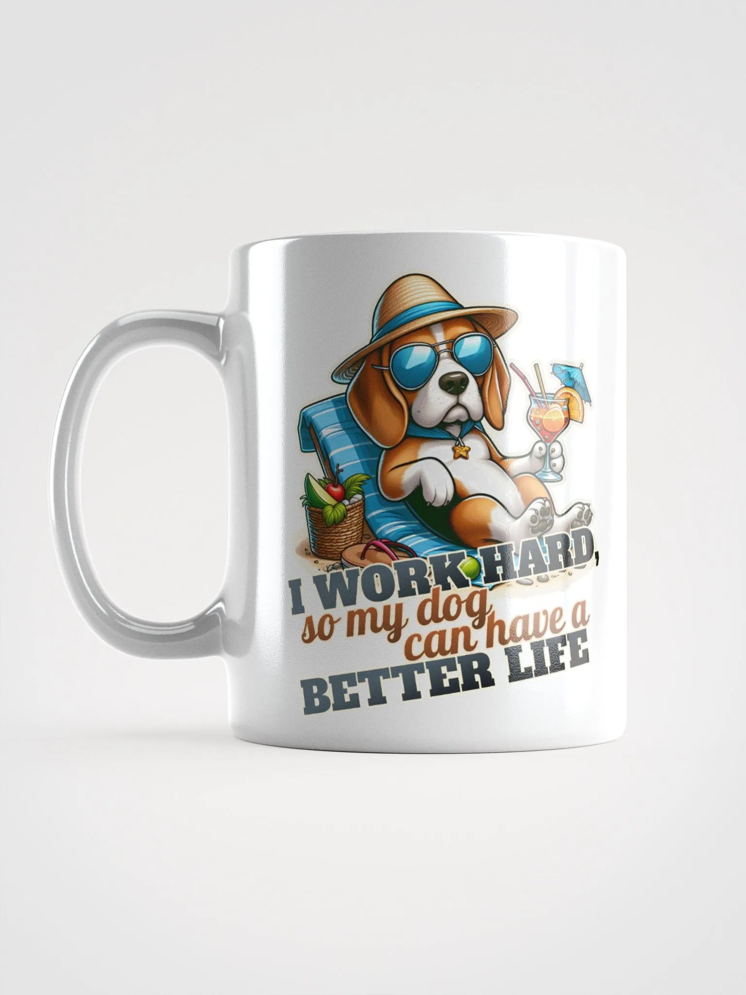 Work Hard - Beagle Beach - Mug product image (17)