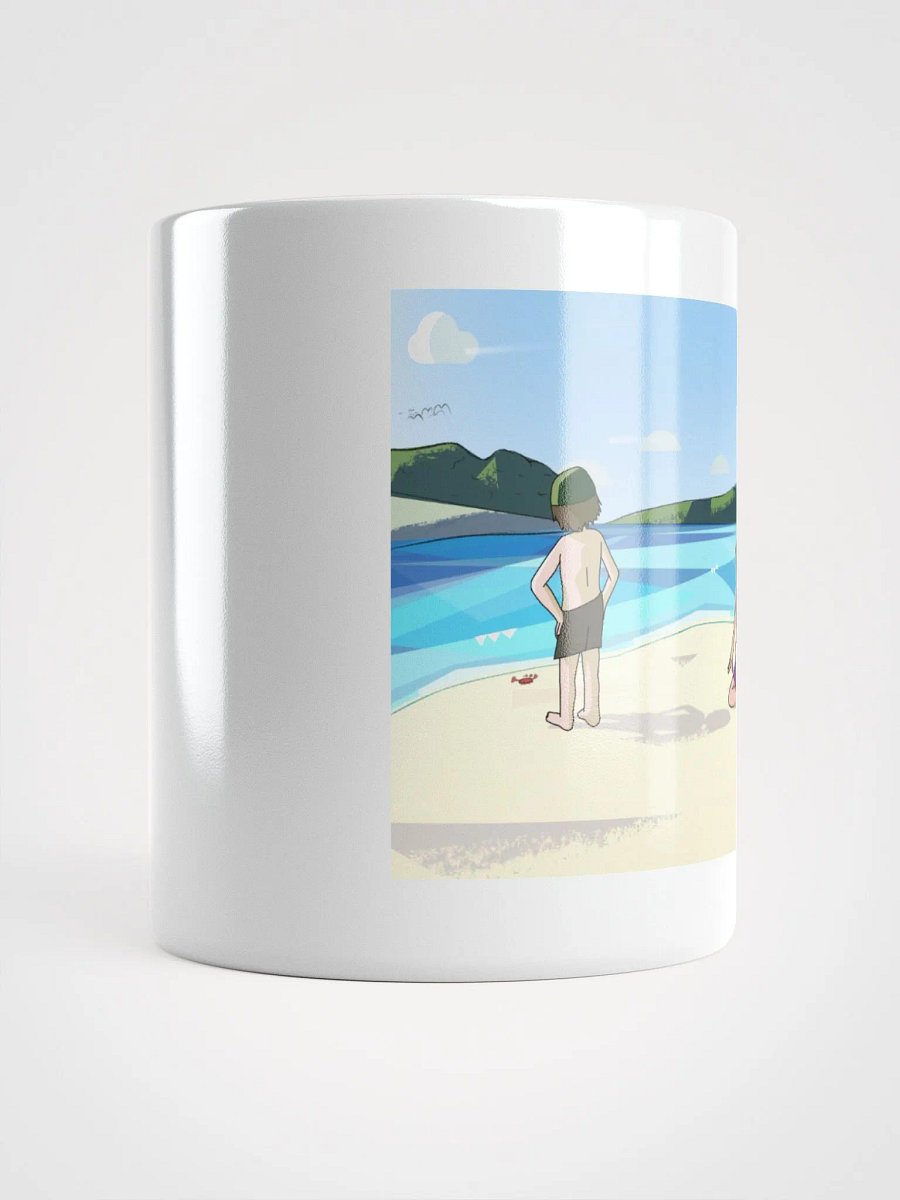 White beach scene mug product image (15)