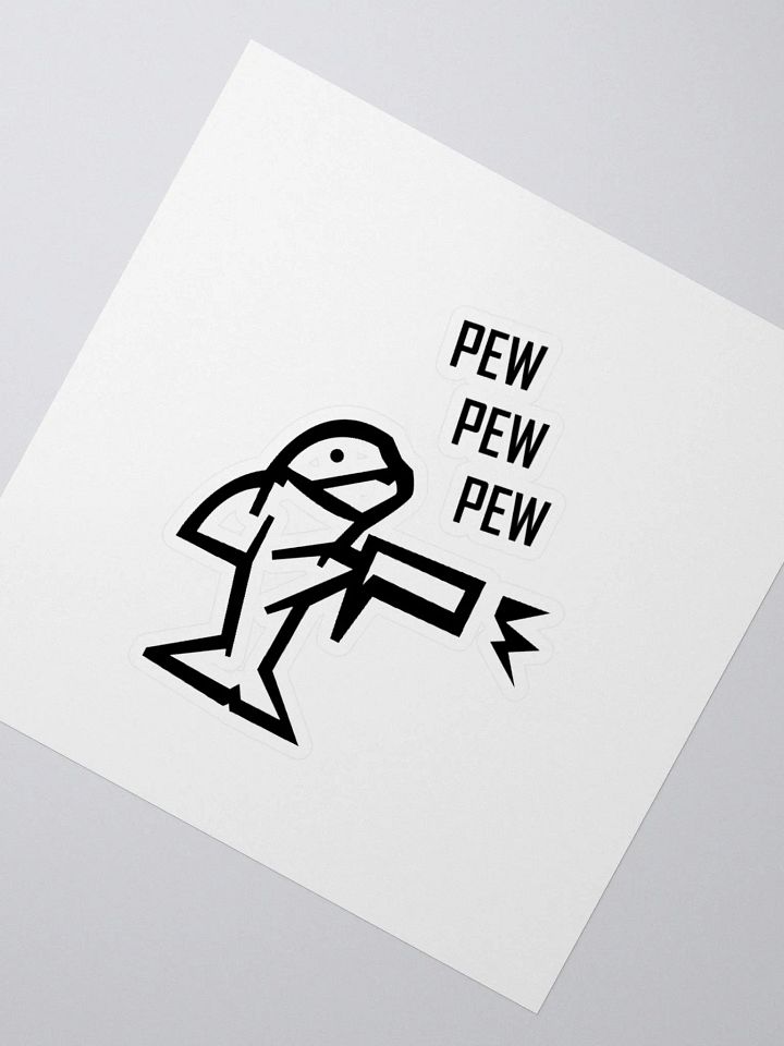 SHARK Pew Pew Pew Sticker product image (2)