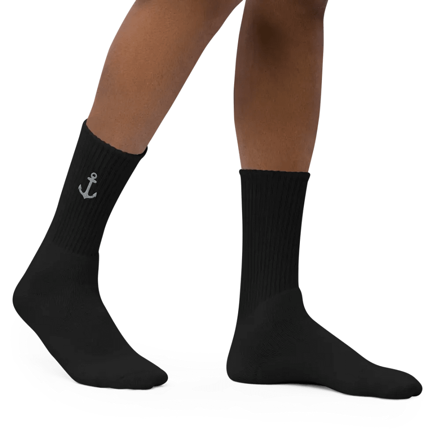 "Anchor" Embroidered Crew Socks product image (10)