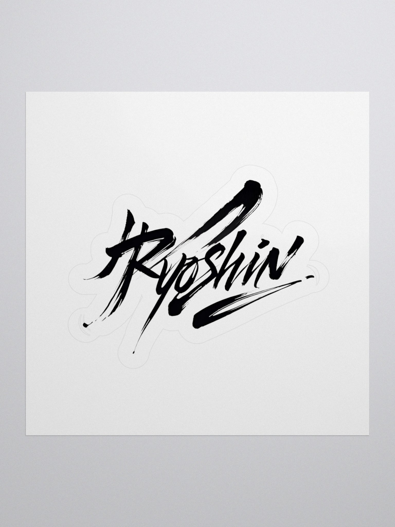 Ryoshin - Brush Script Kiss Cut Sticker product image (3)
