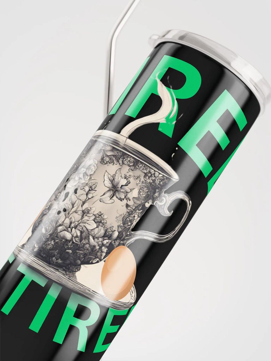 Wired But Tired Stainless Steel Tumbler product image (9)