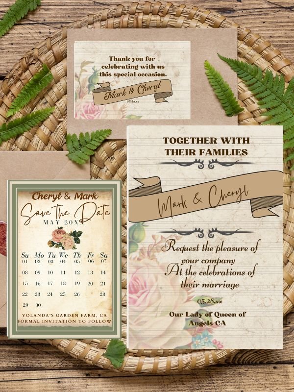 Vintage Floral Wedding Bundle product image (5)