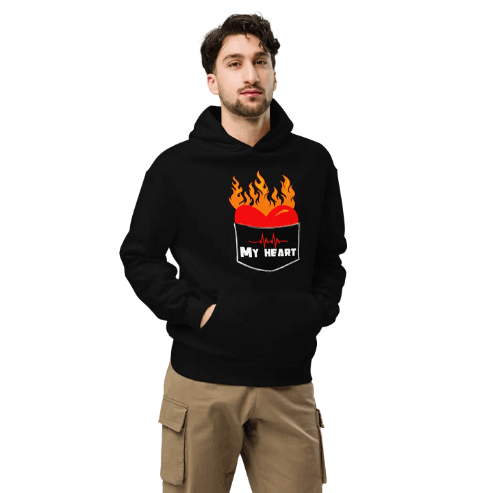 My heart unisex hoodie product image (2)