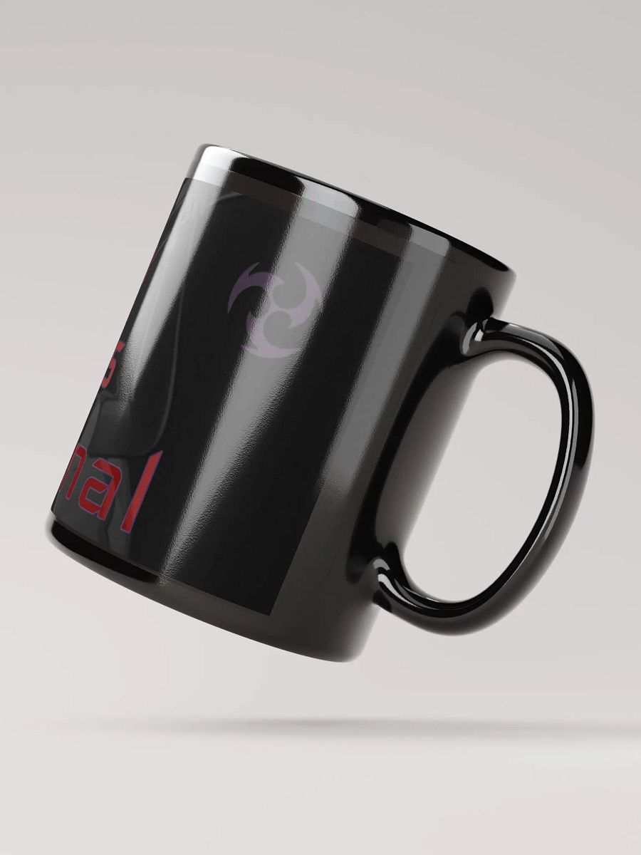 Raiden Shogun's Elemental Burst ||| Black Glossy Mug product image (3)