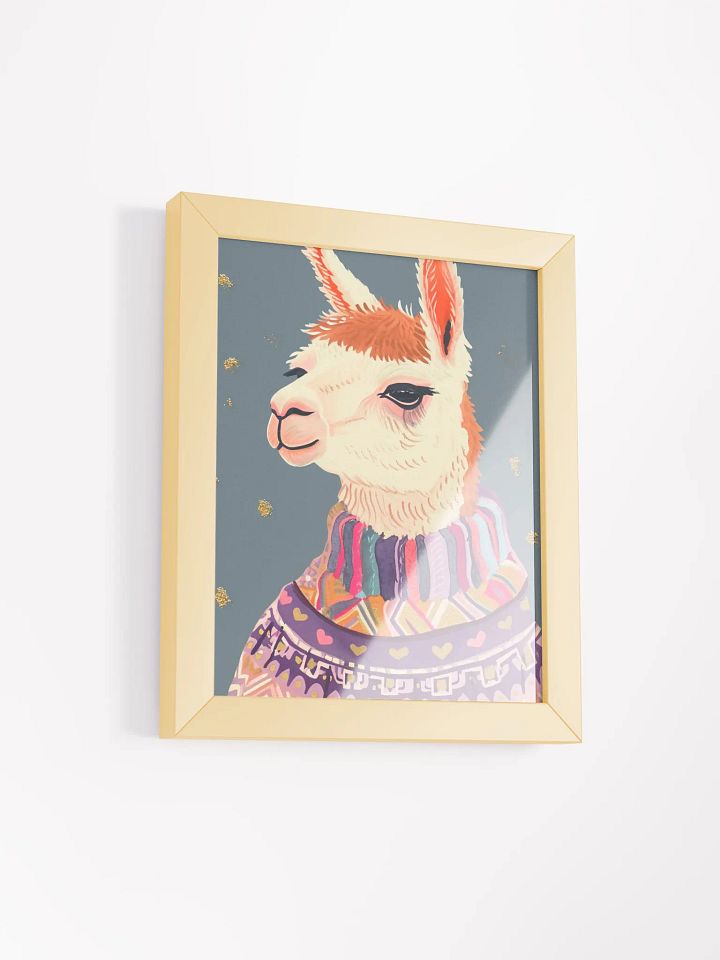 Whimsical Llama Pride Framed Poster product image (4)
