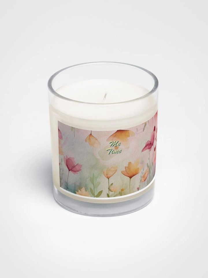 Me Time Floral Soy Wax Candle mothersday gift for wife mom daughter friend product image (2)