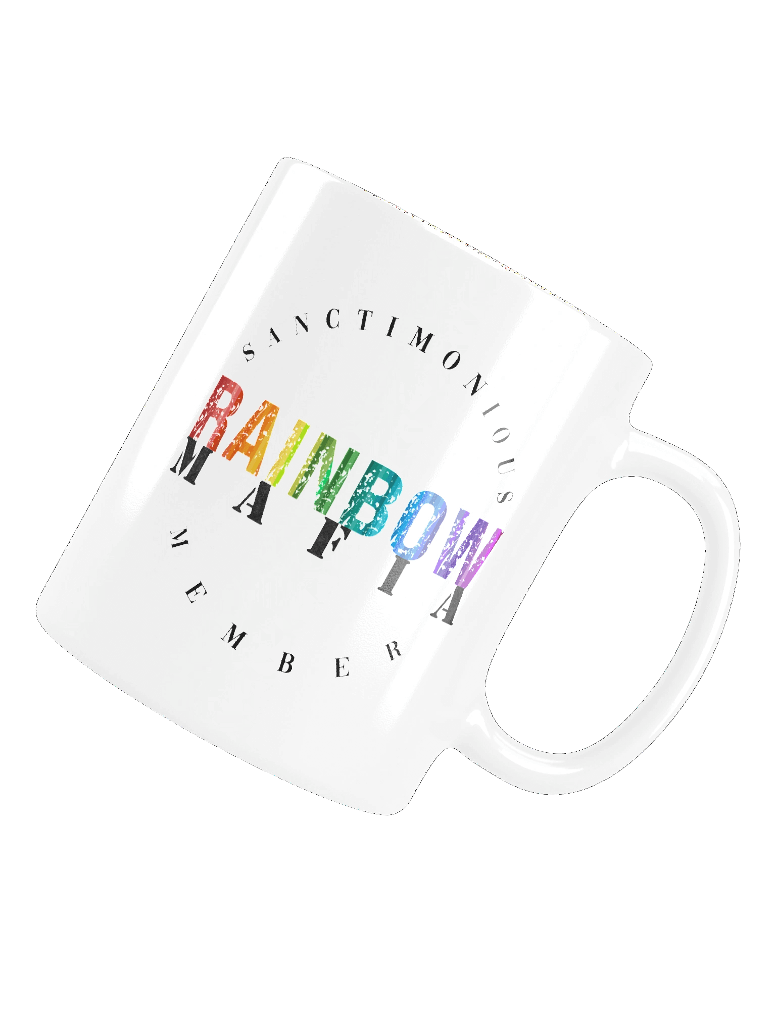 Rainbow Mafia White Glossy Mug product image (5)