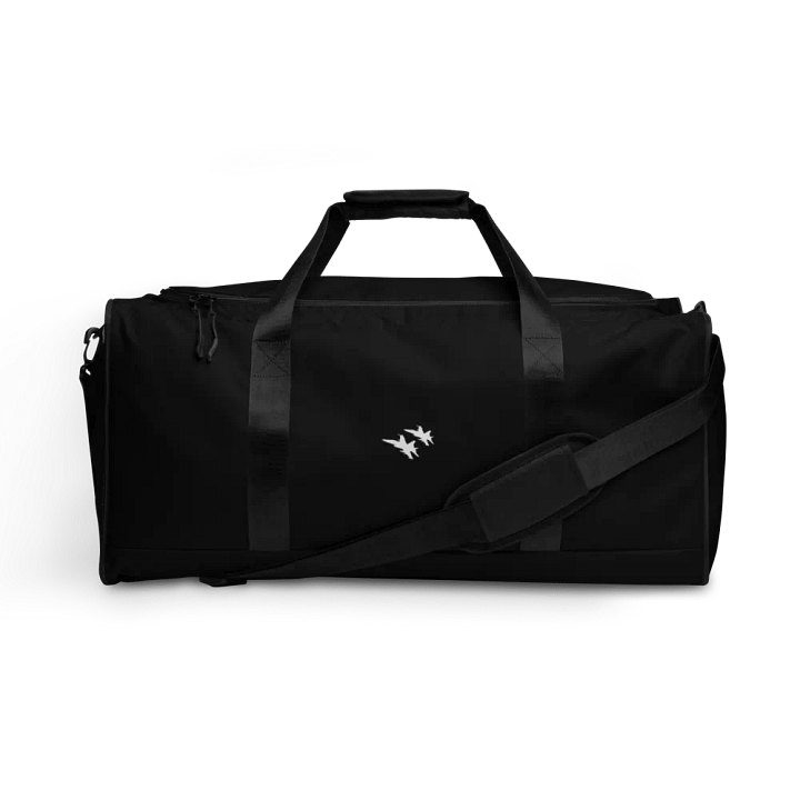Twin Hornets Logo Duffle Bag, Black product image (1)