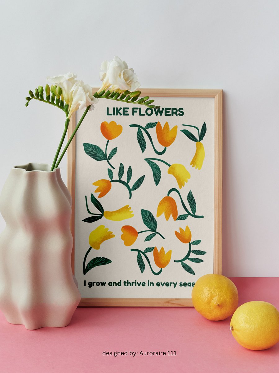 I Grow and Thrive - Printable Wall Art | Digital Poster Download | Multiple Sizes Included product image (5)