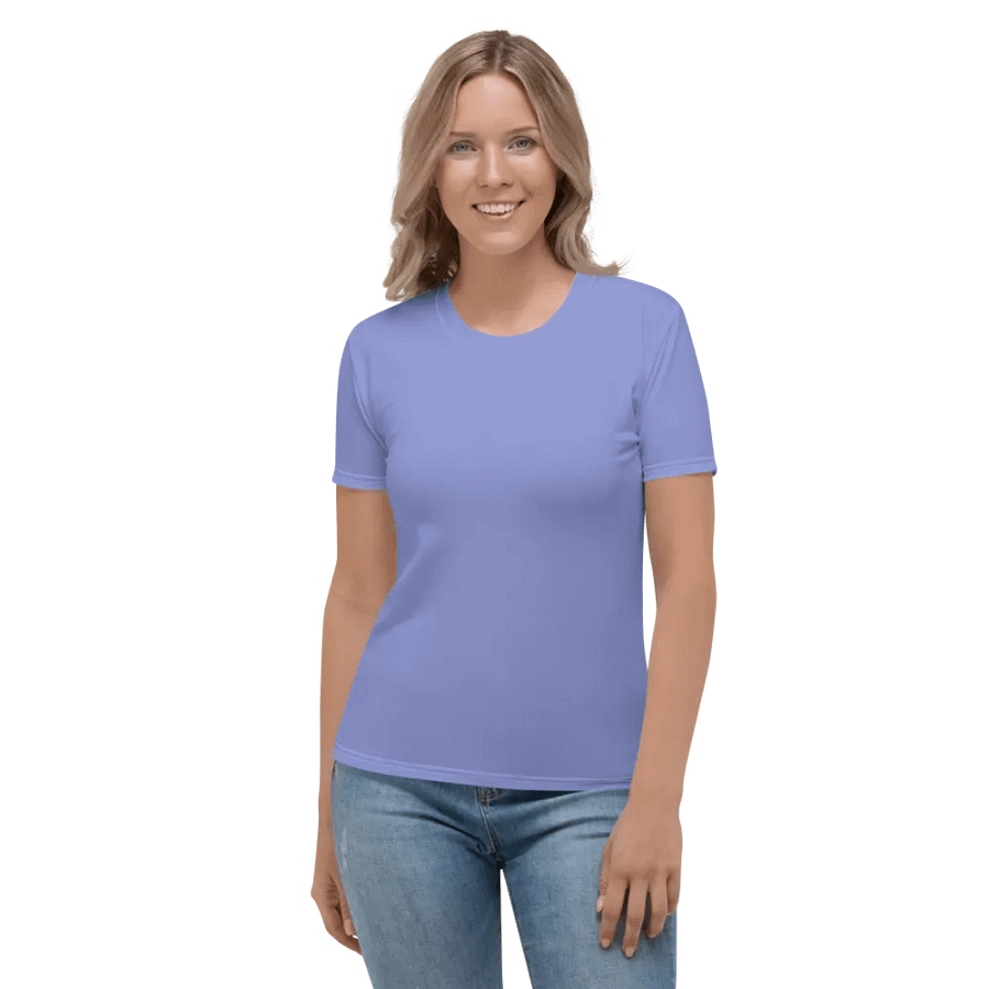 Plain Light Purple True Summer Women's Crewneck Polyester Heavyweight Premium T-Shirt by Treasure Pie product image (3)