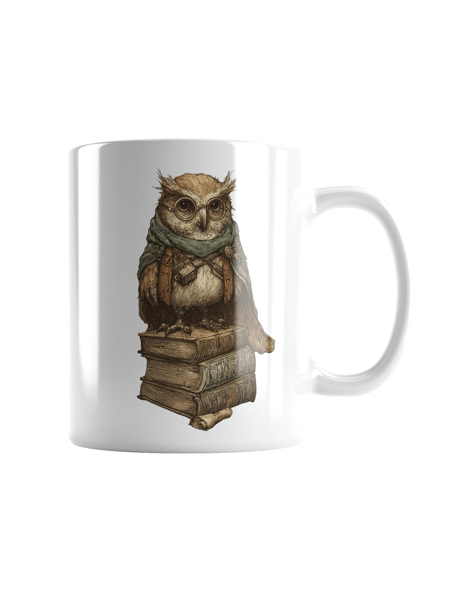 Archivist Owl Scholarly Mug product image (1)