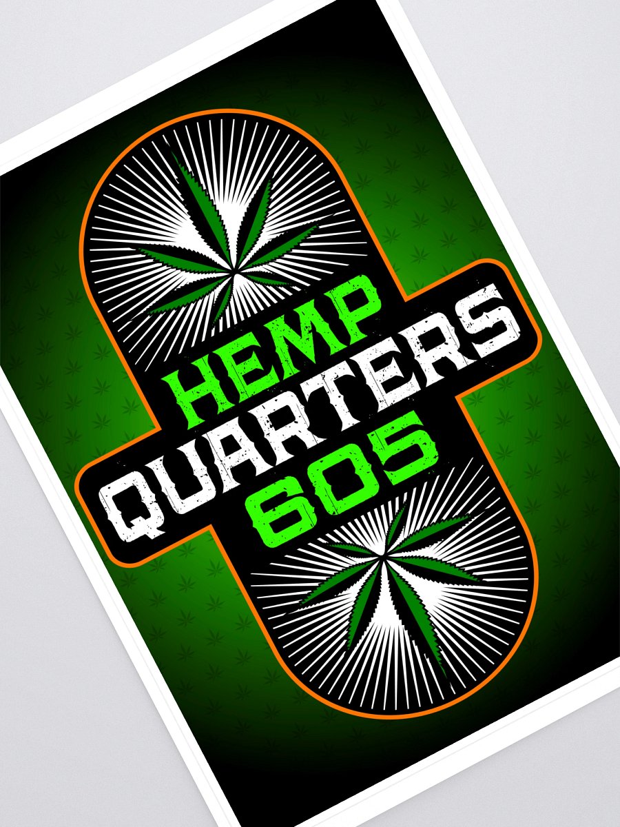 Hemp Quarters Sticker (5.83