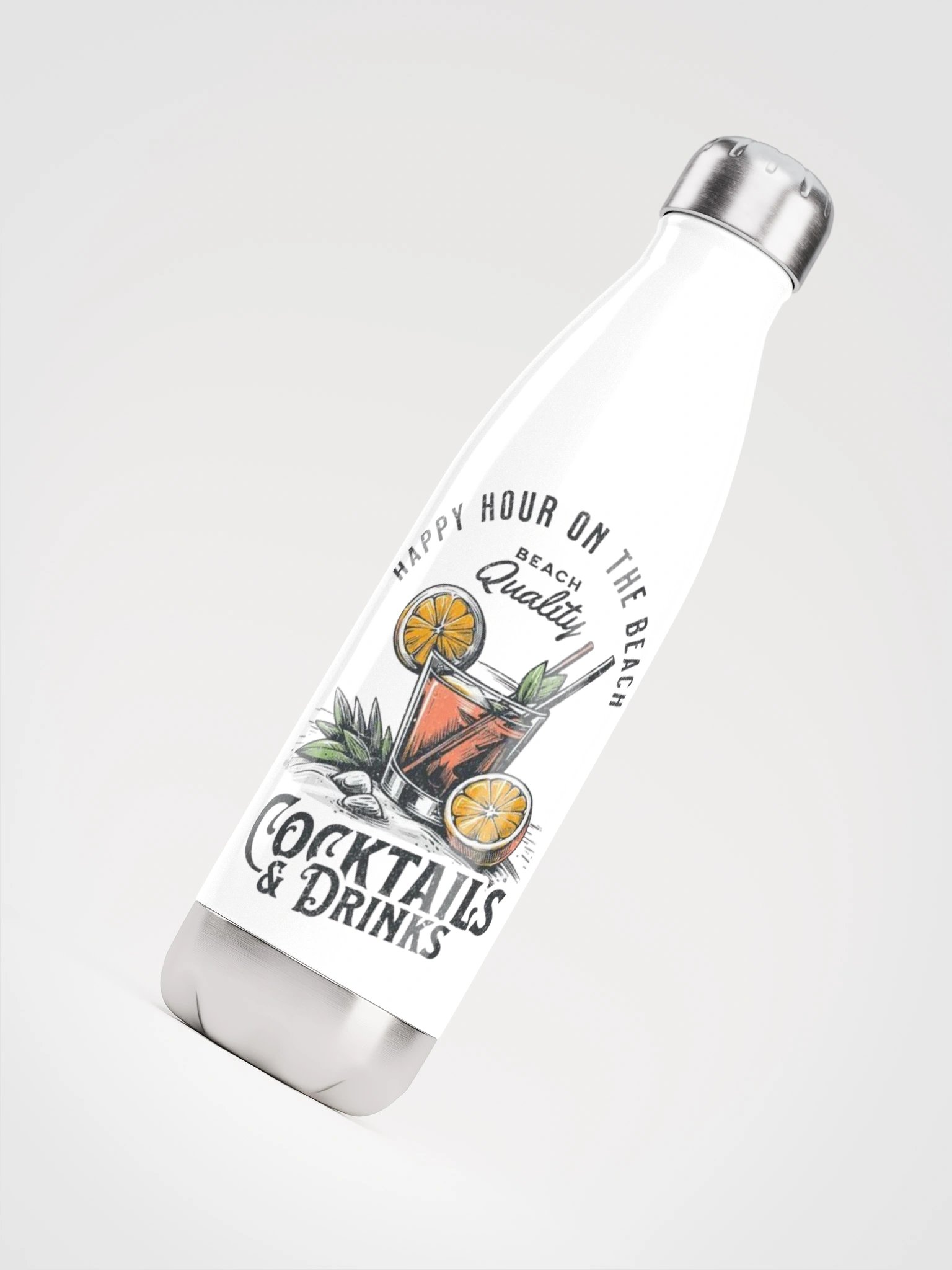 Artistic Cocktail Stainless Steel Water Bottle product image (4)