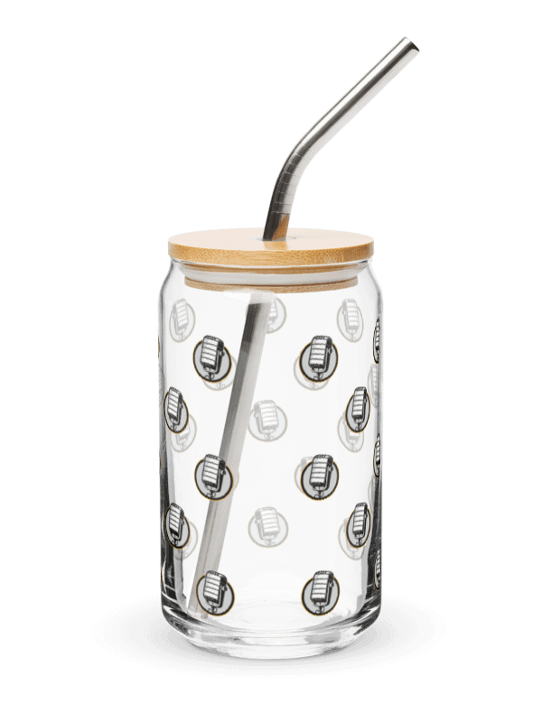 Glass Can with Mic Logo – 16oz product image (6)