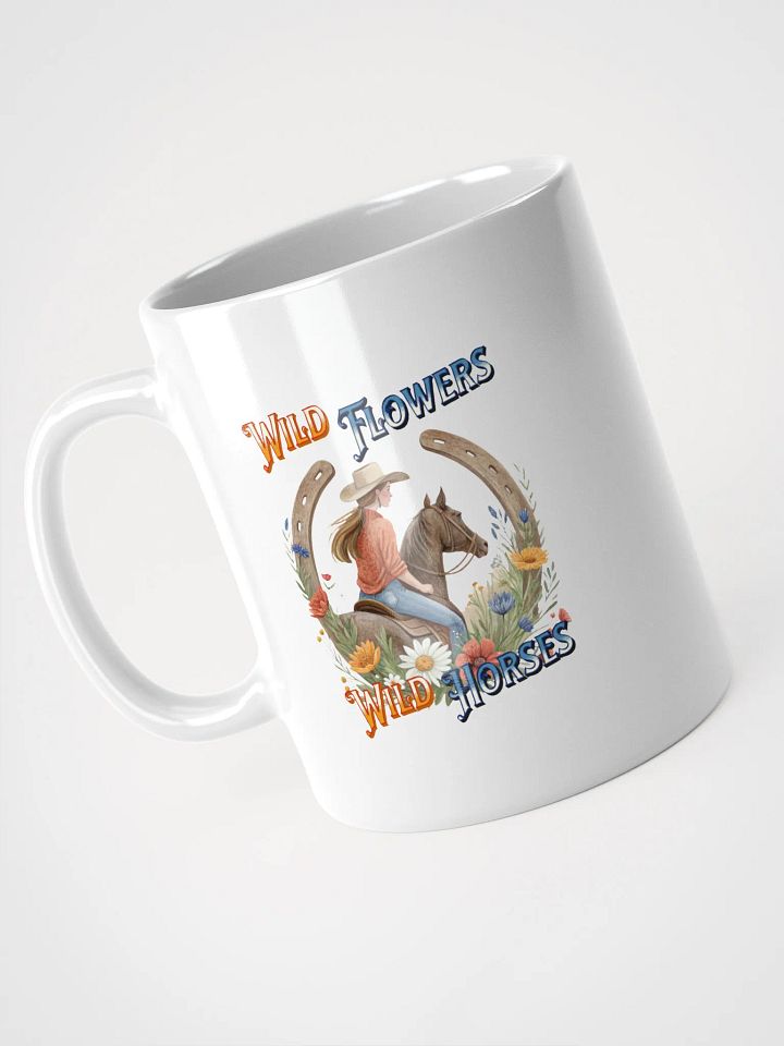 Wild Flowers Wild Horses Cowgirl Mug product image (2)
