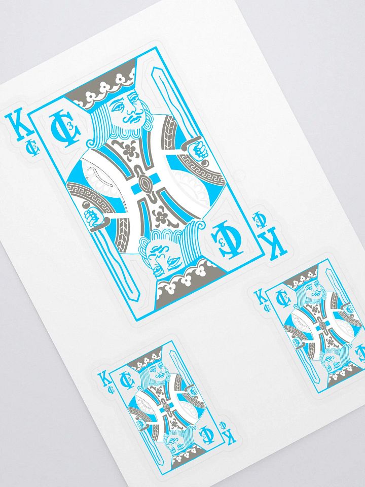 The Ic3 King Stickers - White product image (1)