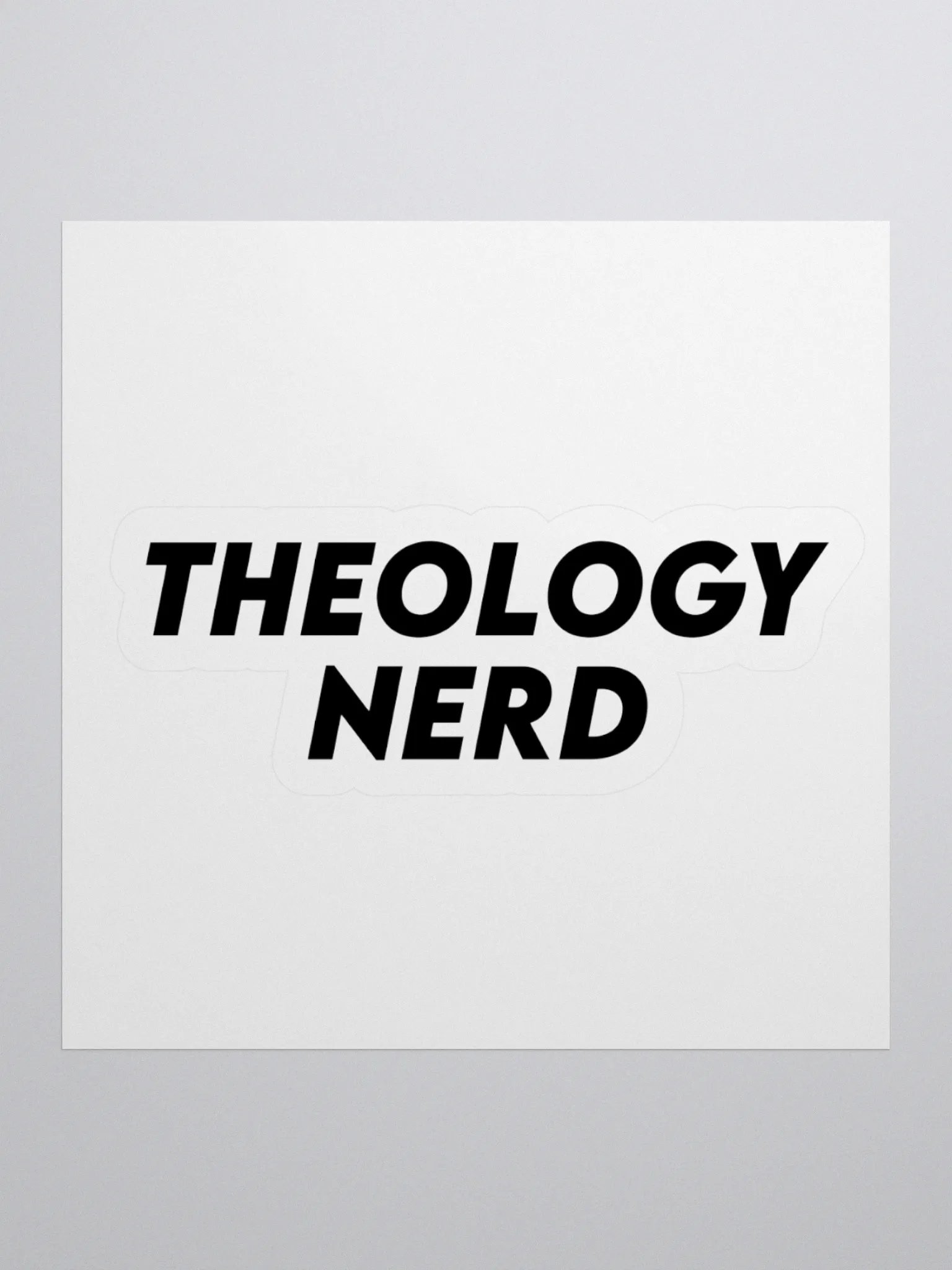 Theology nerd sticker product image (1)