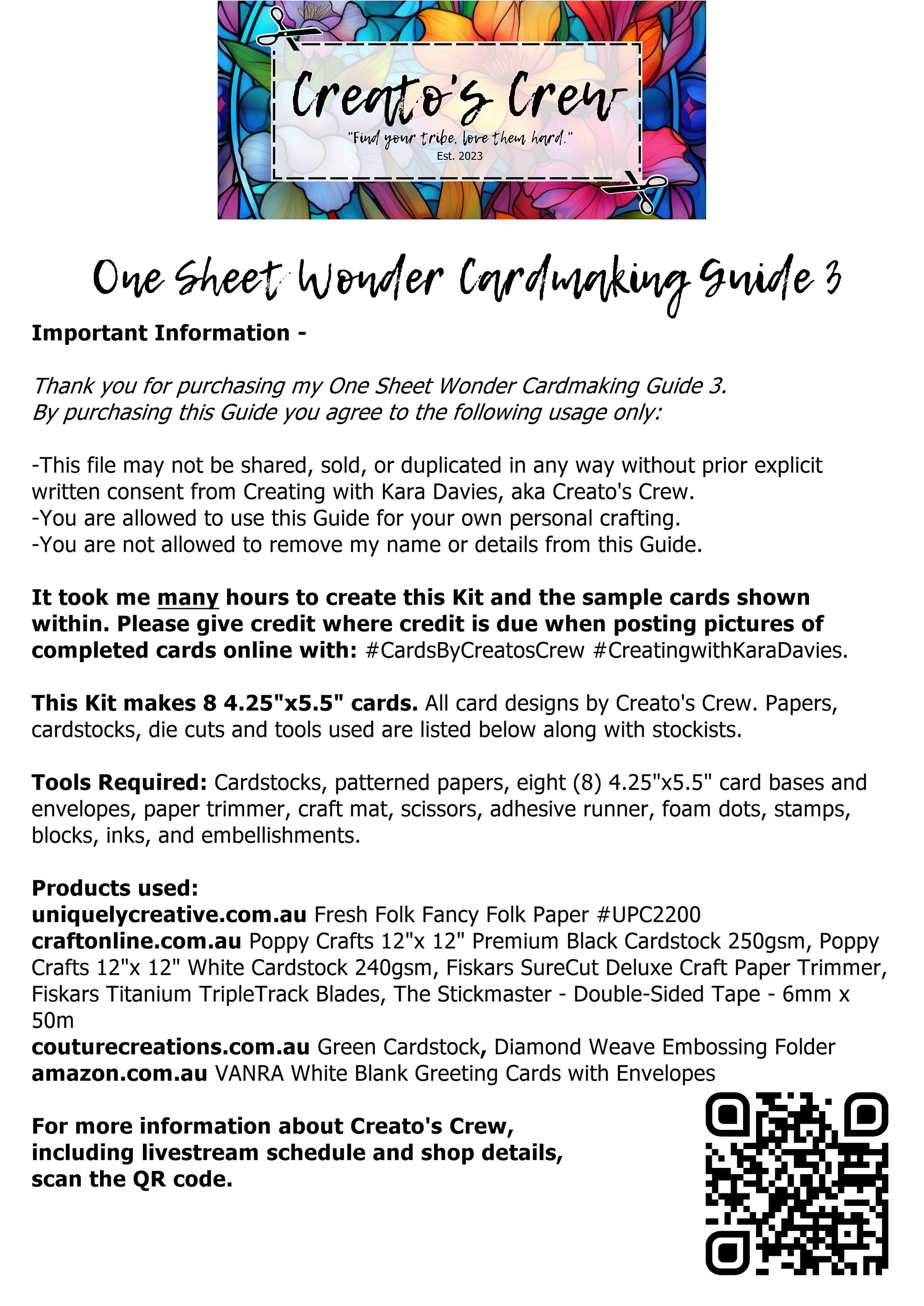 One Sheet Wonder Guide 3 product image (5)