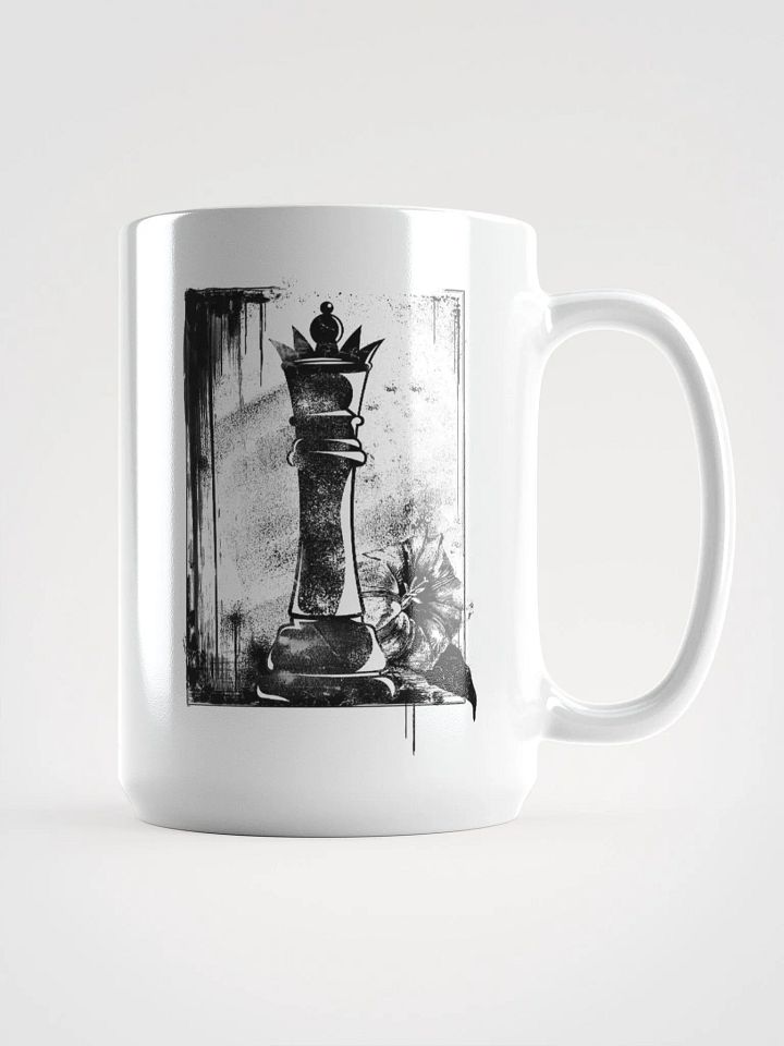 Grunge Chess: The Queen 15 oz. mug product image (1)