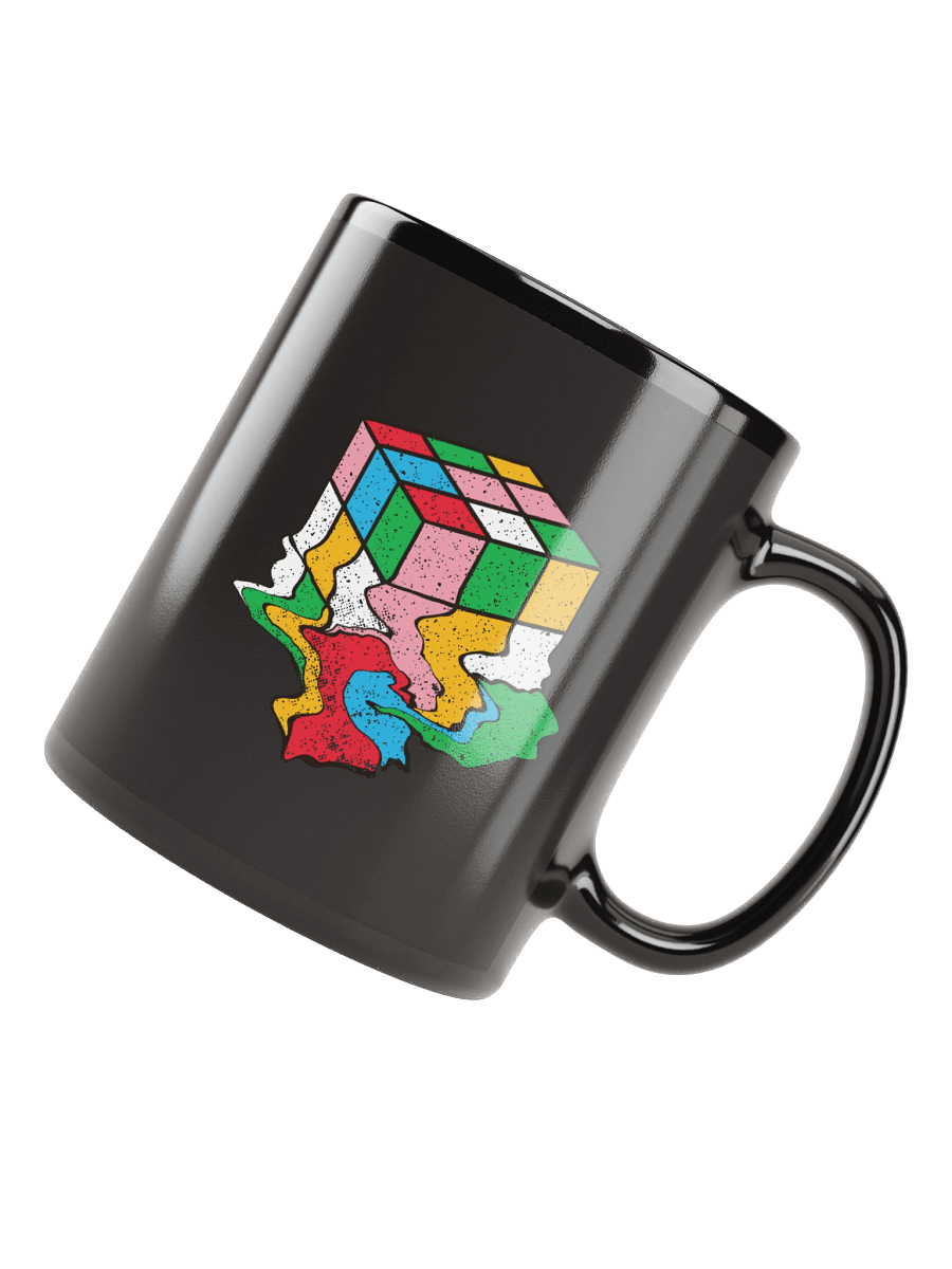 Melting Cube Black Mug - Double Sided Print product image (8)