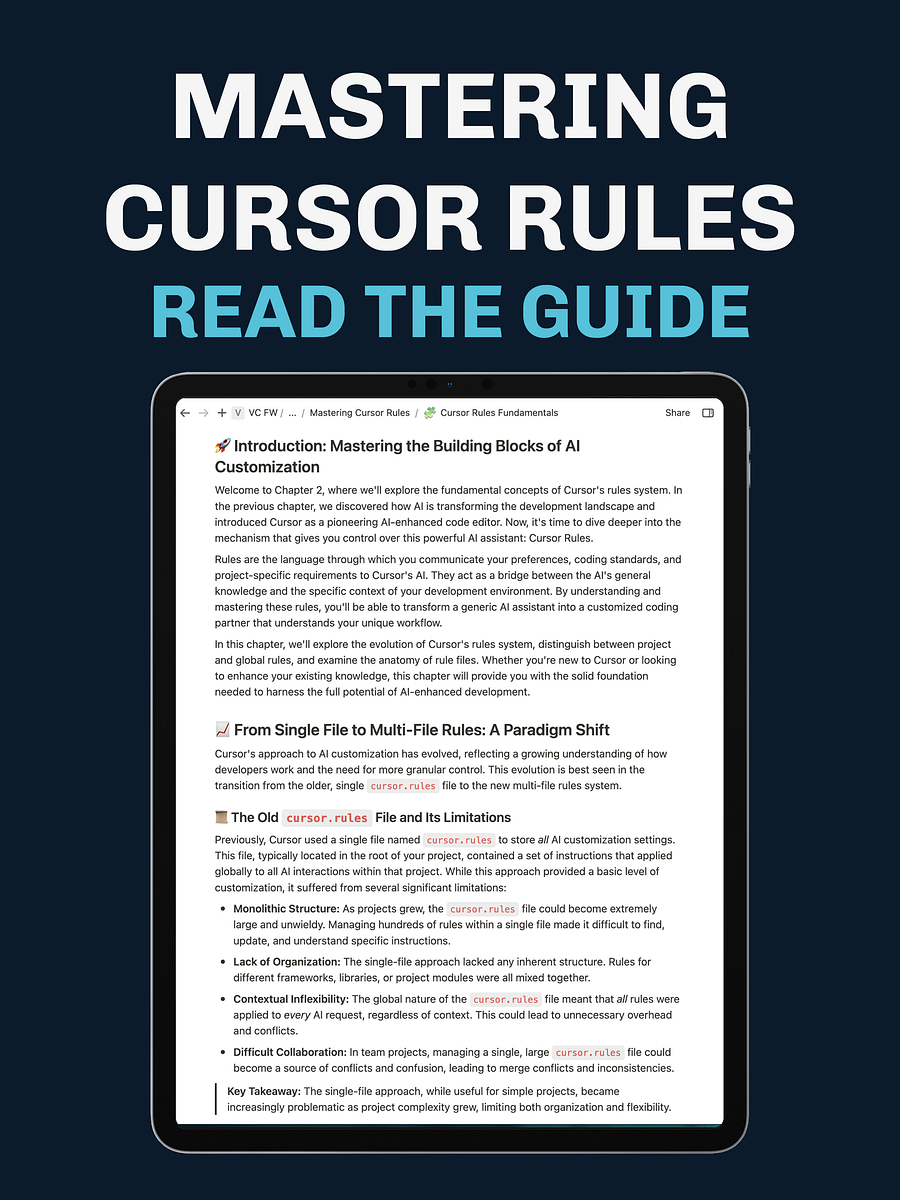 The Cursor Rules Playbook: Leveraging AI to Transform Your Development Workflow product image (3)