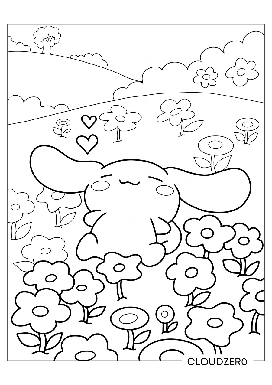 Free Cinnamoroll coloring page product image (4)