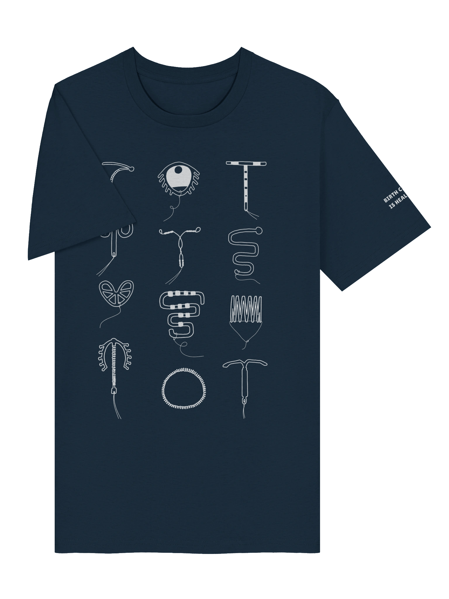 Intrauterine Archives (Short Sleeved Tee - White Art) product image (7)