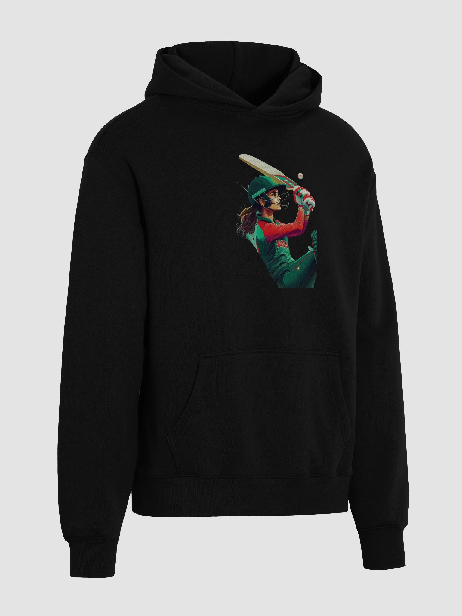 Bangladeshi Woman Cricketer Batting – Hoodie product image (4)