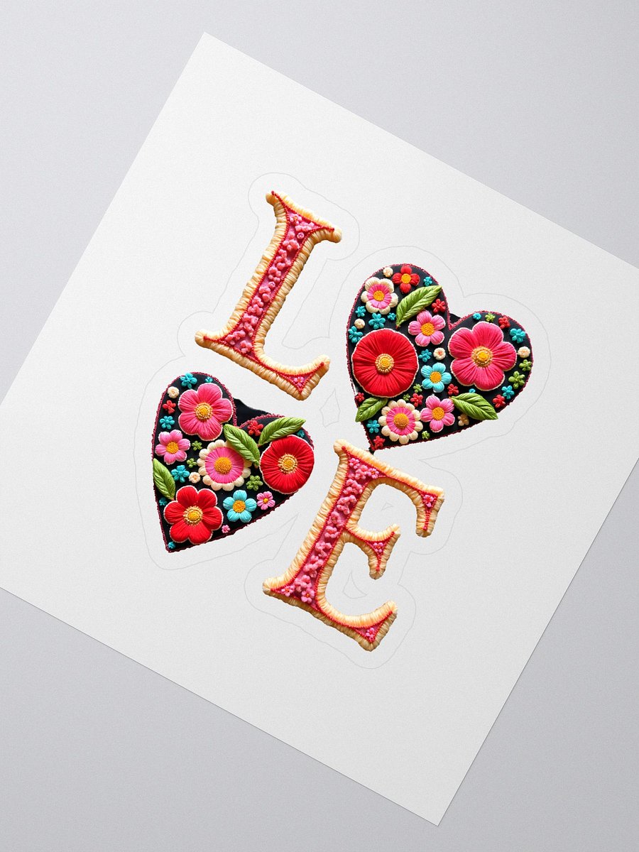 Floral Love Embroidery Stickers product image (2)