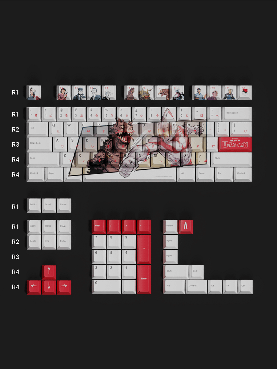 The Rise of Ultraman Keycap Set product image (1)