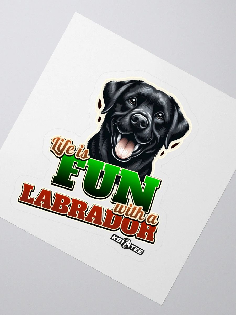 Fun Labrador Kiss Cut Stickers product image (2)