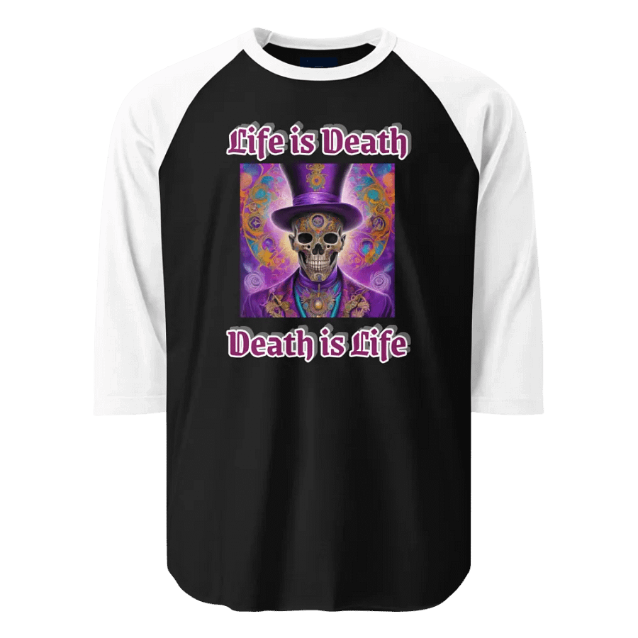 Ethereal Skull Splendor Raglan Tee product image (1)
