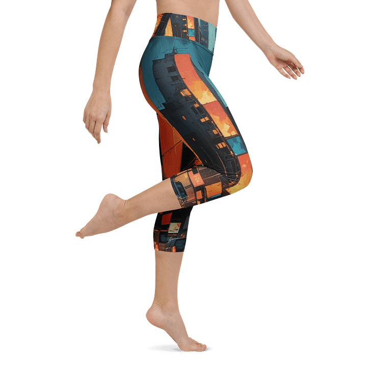 Abstract City 2 Capri Leggings product image (1)