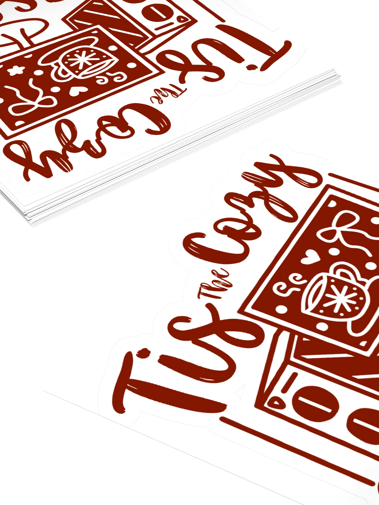 Tis The Season Red Sticker product image (4)