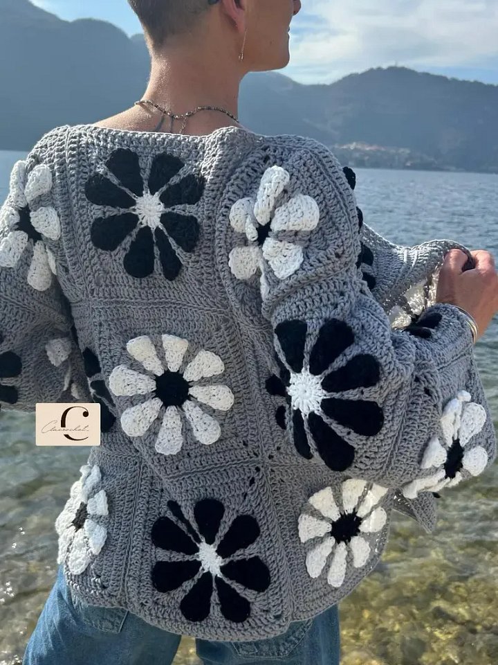 Vintage Crochet Cardigan Pattern PDF product image (1)
