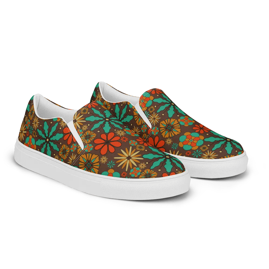 Retro Inspired Floral Canvas Shoes product image (8)