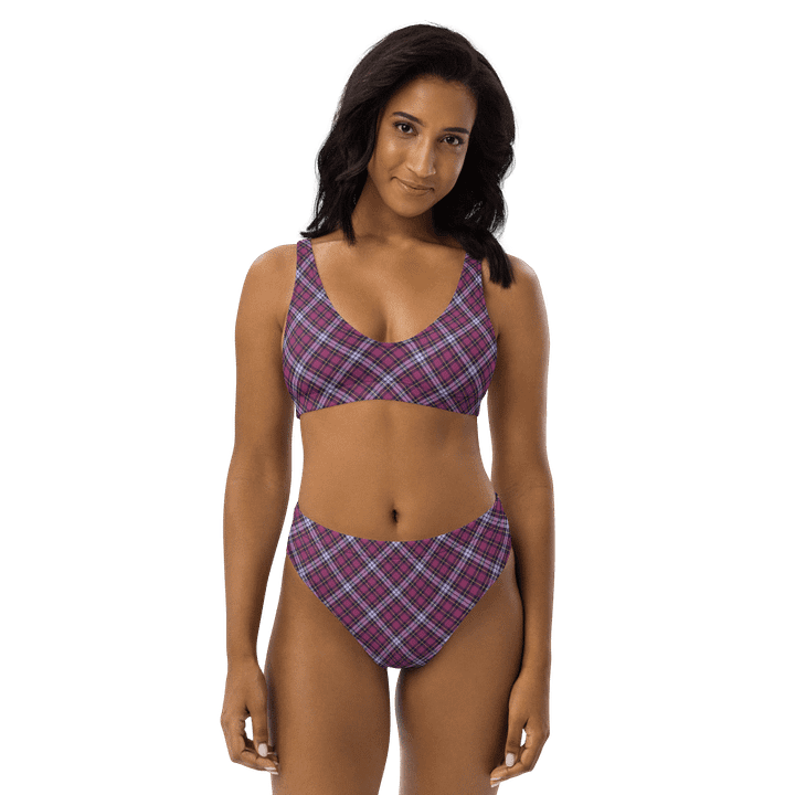 Bright Purple Plaid Bikini product image (1)